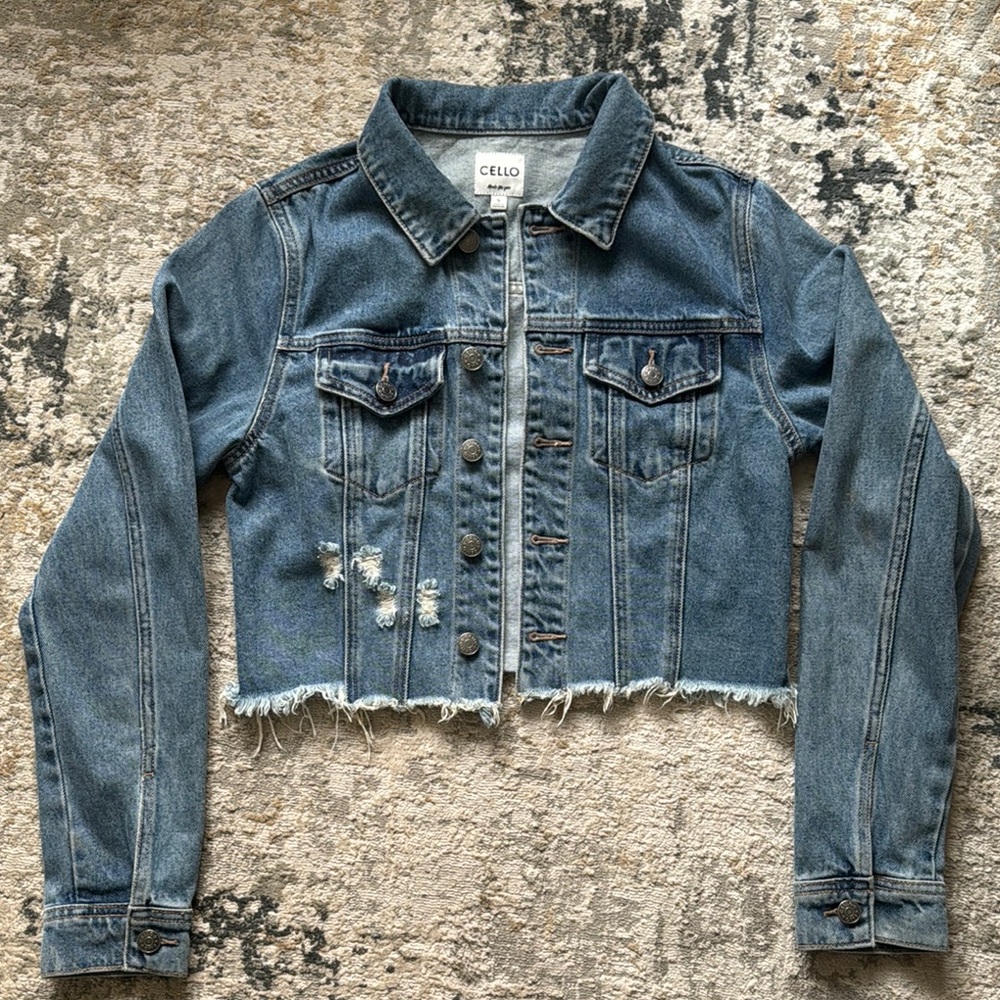 Denim Cropped Jacket